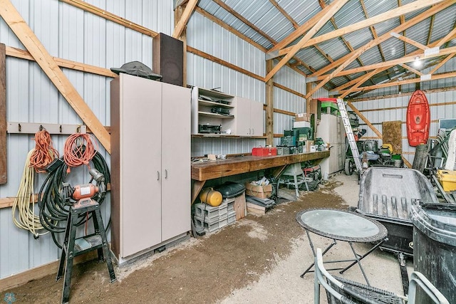 3358 70th Ave N, Moorhead, MN 56560 - garage featuring metal wall