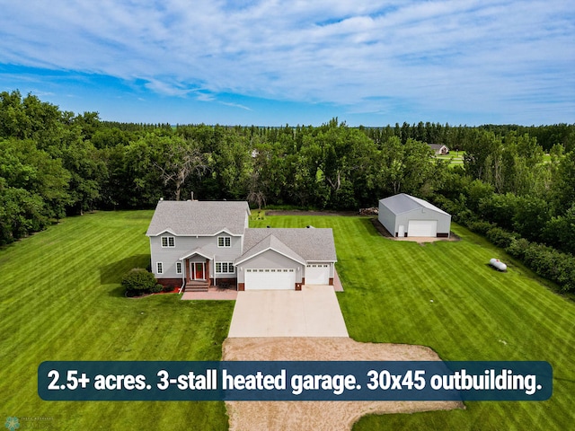 3358 70th Ave N, Moorhead, MN 56560 - view of subject property featuring a heavily wooded area
