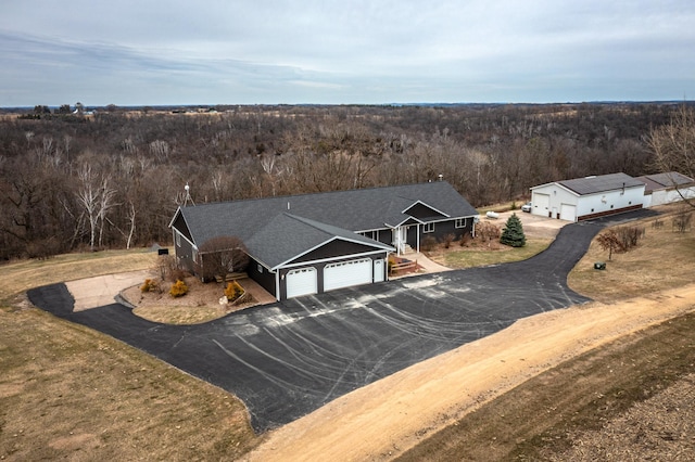 34506 Pleasant Point Dr, Homer Twp, MN 55987 - view of subject property with a forest