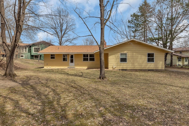 view of back of property
