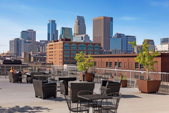 700 Washington Ave N Unit 617, Minneapolis, MN 55401 - view of patio / terrace with a view of city