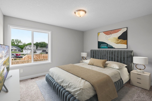 1595 76th St W, Inver Grove Heights, MN 55077 - carpeted bedroom featuring baseboards and a textured ceiling
