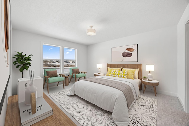 bedroom with baseboards