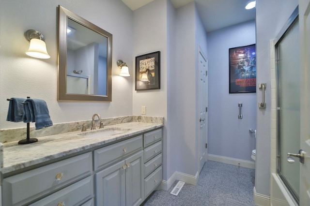 6203 Fairfax Ct, Baxter, MN 56425 - full bath featuring vanity, toilet, and baseboards