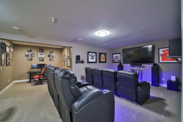 6203 Fairfax Ct, Baxter, MN 56425 - carpeted home theater room featuring baseboards