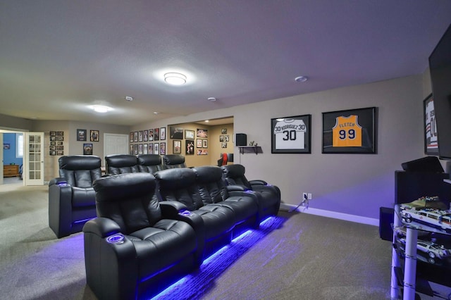 6203 Fairfax Ct, Baxter, MN 56425 - home theater with carpet and baseboards