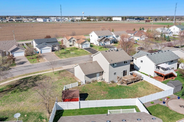 birds eye view of property featuring a residential view