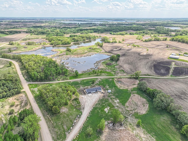 20462 Little Alps Rd NW, Evansville, MN 56326 - aerial view of property and surrounding area with a large body of water