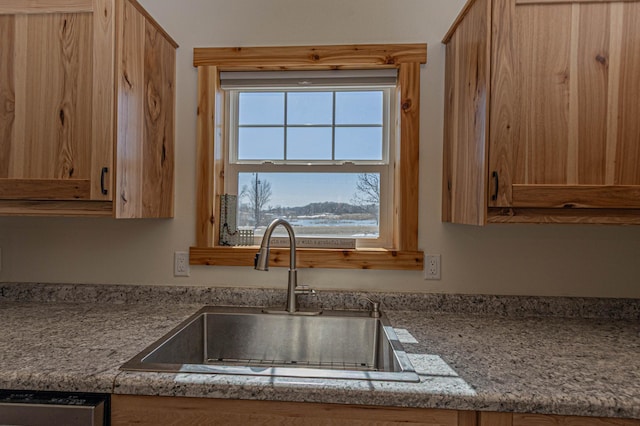 20462 Little Alps Rd NW, Evansville, MN 56326 - kitchen featuring a sink and dishwasher