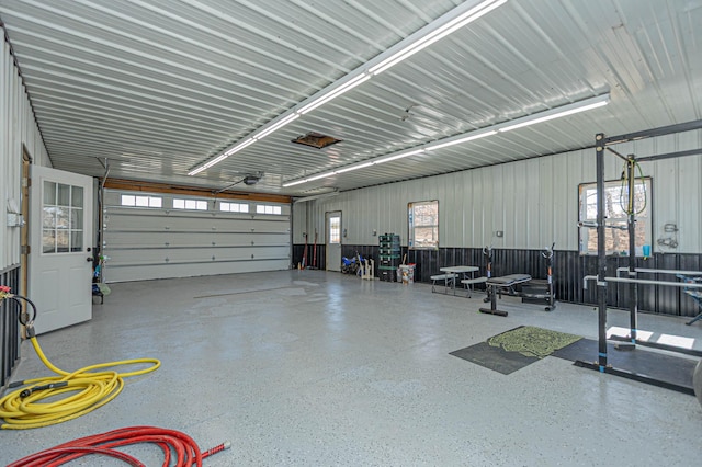 20462 Little Alps Rd NW, Evansville, MN 56326 - garage with a garage door opener