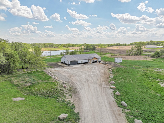 20462 Little Alps Rd NW, Evansville, MN 56326 - overview of rural landscape with a large body of water