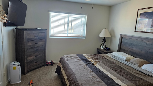 bedroom featuring carpet flooring