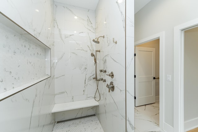 3251 Century Ridge Pl NE, Rochester, MN 55906 - full bath with a marble finish shower and marble finish flooring