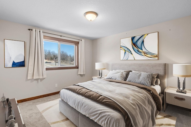 27290 Petes Hill Trl, Elko New Market, MN 55020 - bedroom featuring a textured ceiling, baseboards, and carpet