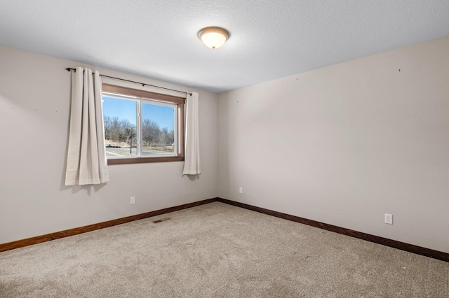 27290 Petes Hill Trl, Elko New Market, MN 55020 - spare room with visible vents, baseboards, carpet, and a textured ceiling