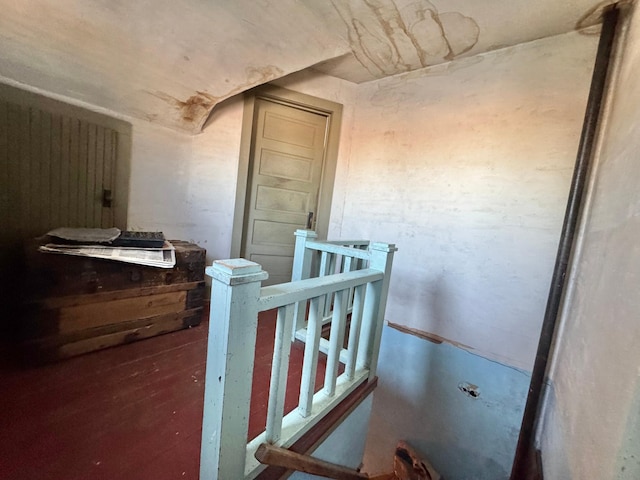 43091 Co Highway 75, Wadena, MN 56482 - corridor featuring an upstairs landing and wood finished floors