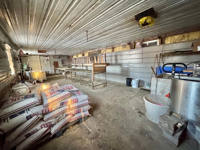 43091 Co Highway 75, Wadena, MN 56482 - misc room featuring unfinished concrete floors