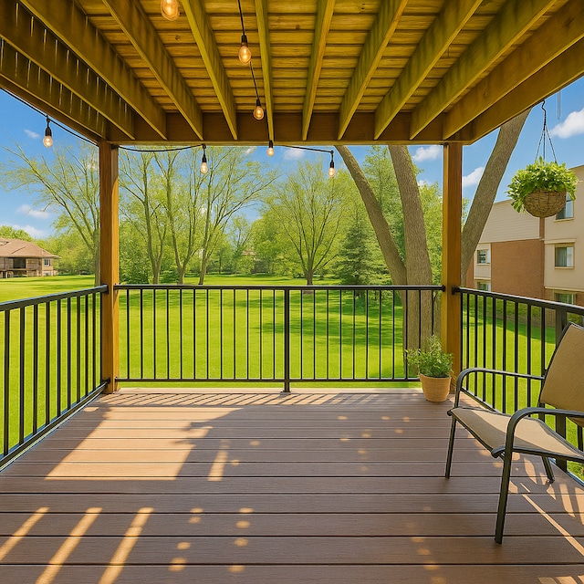 2800 Hillsboro Ave N Unit 220, New Hope, MN 55427 - deck with a yard