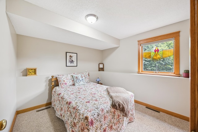 5475 Oakgreen Pl N, Oak Park Heights, MN 55082 - bedroom with carpet flooring and a textured ceiling