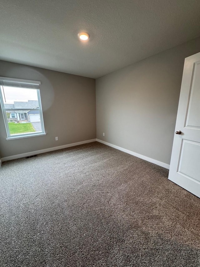 9829 89th St S, Cottage Grove, MN 55016 - carpeted empty room with baseboards and a textured ceiling