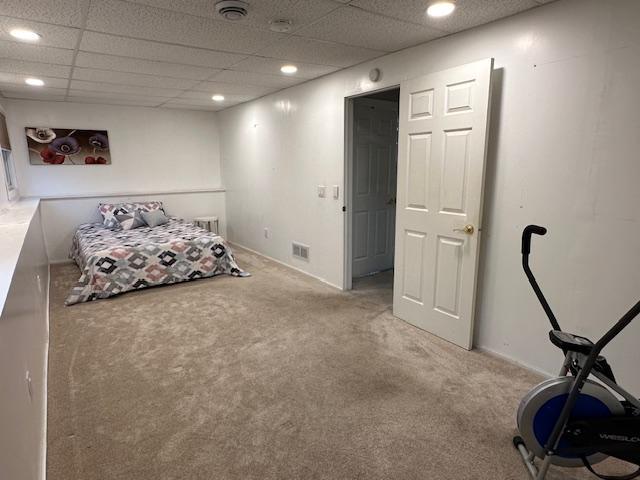 11620 Oregon Ave N, Champlin, MN 55316 - bedroom with carpet flooring, recessed lighting, and baseboards