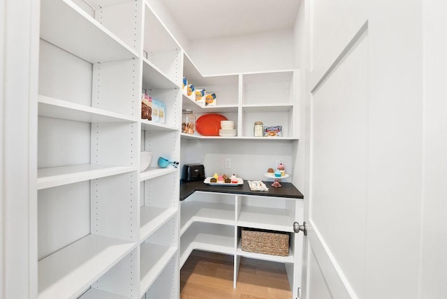 view of storage area