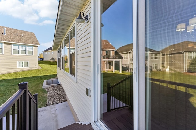 exterior space with a residential view