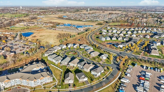 aerial view featuring a residential view