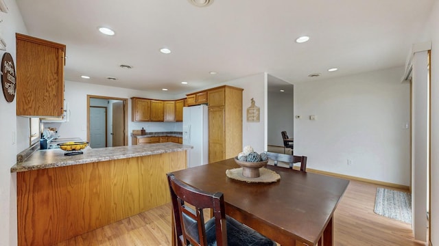930 5th Ave, Goodhue, MN 55027 - dining room with recessed lighting, light wood finished floors, and baseboards