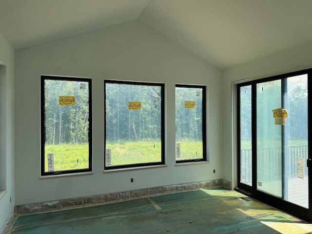 705 Ensconced Way, Chaska, MN 55318 - unfurnished sunroom featuring vaulted ceiling