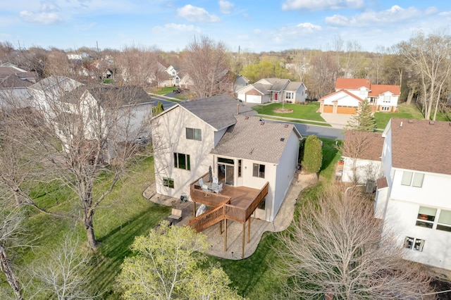 drone / aerial view featuring a residential view