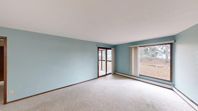 2495 Canabury Dr Unit 125, Little Canada, MN 55117 - unfurnished room featuring carpet floors, baseboards, and a baseboard heating unit