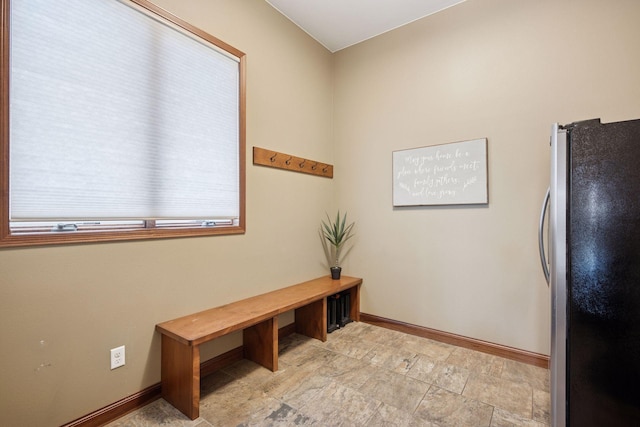 21804 Majestic Dr, Saint Augusta, MN 55320 - mudroom featuring baseboards and stone finish flooring