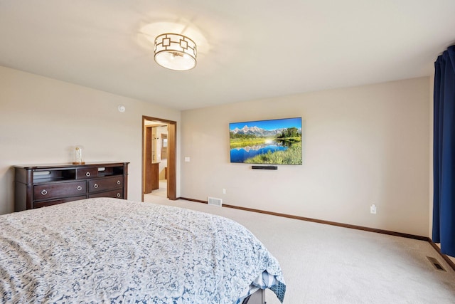 21804 Majestic Dr, Saint Augusta, MN 55320 - bedroom with baseboards, visible vents, and light carpet