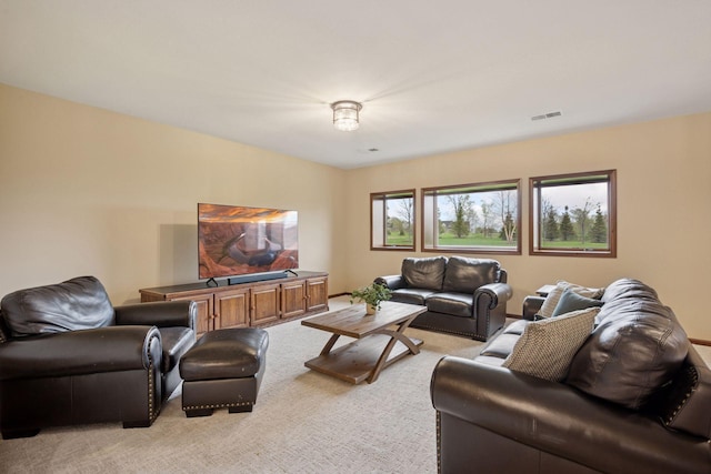 21804 Majestic Dr, Saint Augusta, MN 55320 - living area featuring light carpet and visible vents