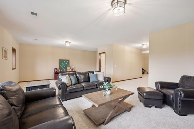 21804 Majestic Dr, Saint Augusta, MN 55320 - living room with baseboards, visible vents, and carpet