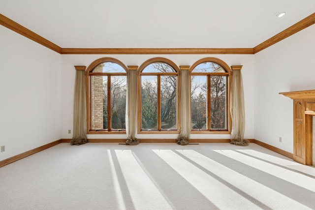 4 Antrim Ter, Edina, MN 55439 - interior space featuring ornamental molding, baseboards, and carpet flooring