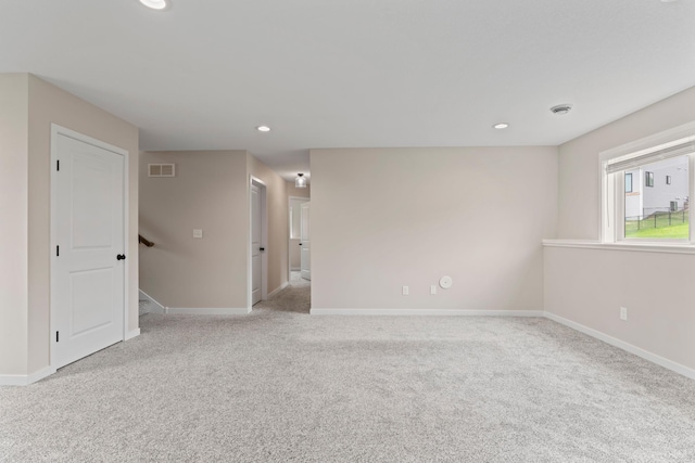 1764 Brandt Dr NE, Byron, MN 55920 - empty room with light carpet, baseboards, and recessed lighting
