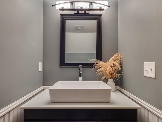 bathroom with vanity