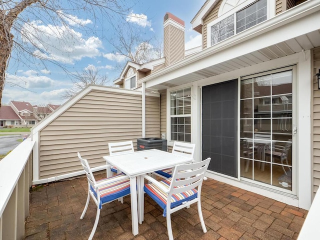 view of patio / terrace featuring outdoor dining area