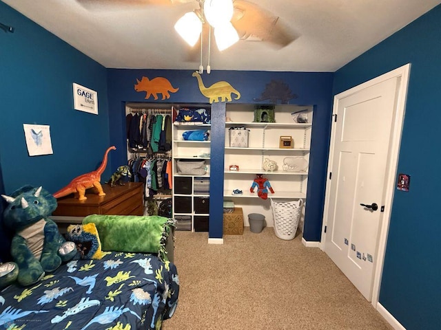 436 2nd Ave E, Halstad, MN 56548 - bedroom featuring carpet and ceiling fan