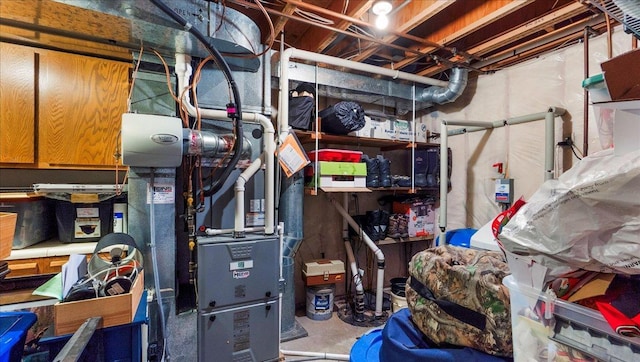 view of storage area
