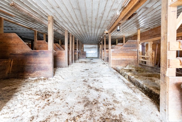 view of horse barn