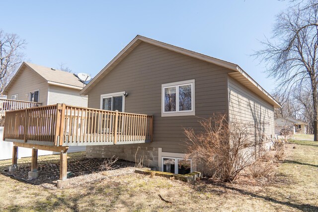 15174 Cates Lake Dr, Savage, MN 55372 - back of house with a deck