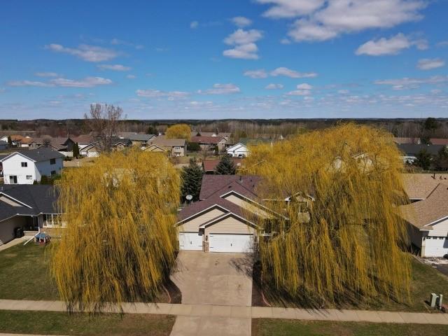 drone / aerial view featuring a residential view