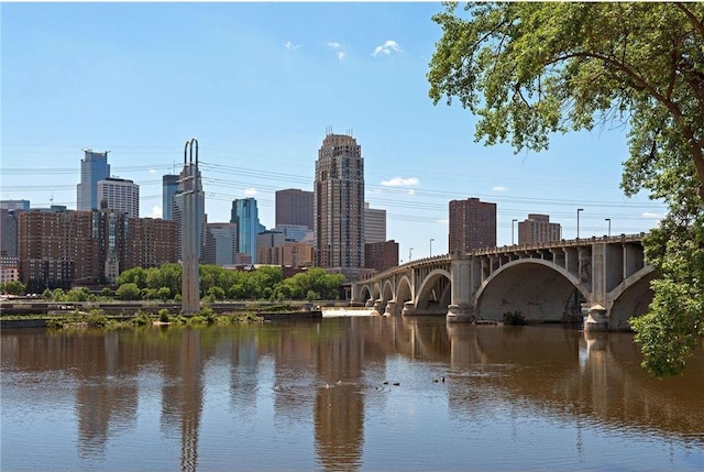 401 1st St Unit 308, Minneapolis, MN 55401 - city view with a notable bridge and a nearby body of water