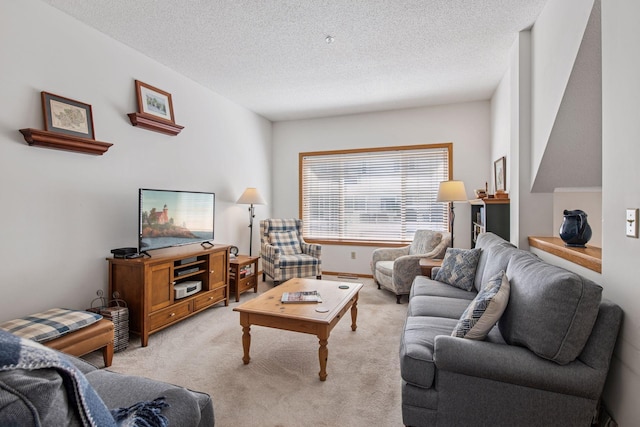 907 Fairfield Way, Minnetonka, MN 55305 - living room with light colored carpet and a textured ceiling