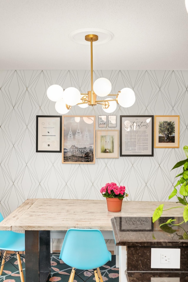 1602 River St, Monticello, MN 55362 - dining area with a chandelier