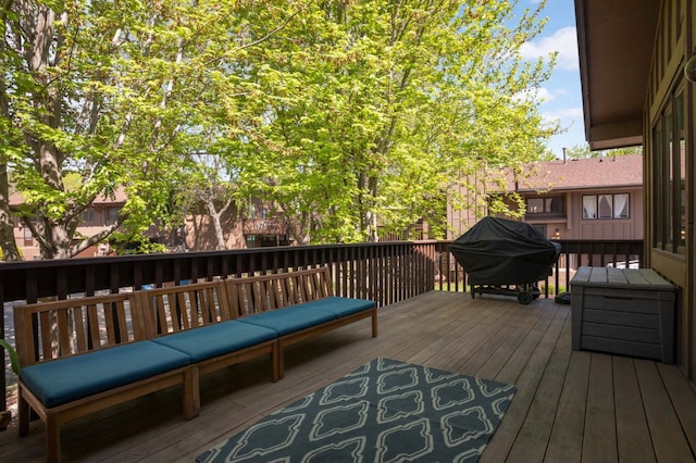 2628 Sumac Ct, White Bear Lake, MN 55110 - deck featuring grilling area