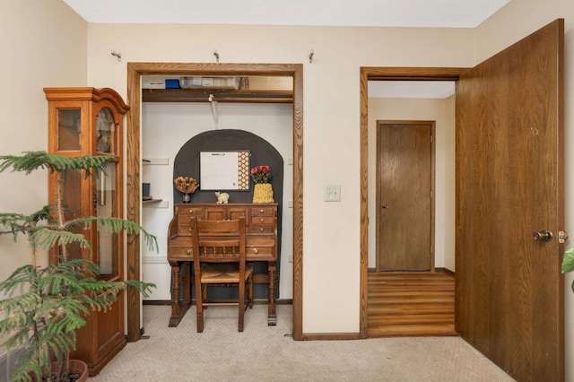 2628 Sumac Ct, White Bear Lake, MN 55110 - hallway with carpet floors and baseboards
